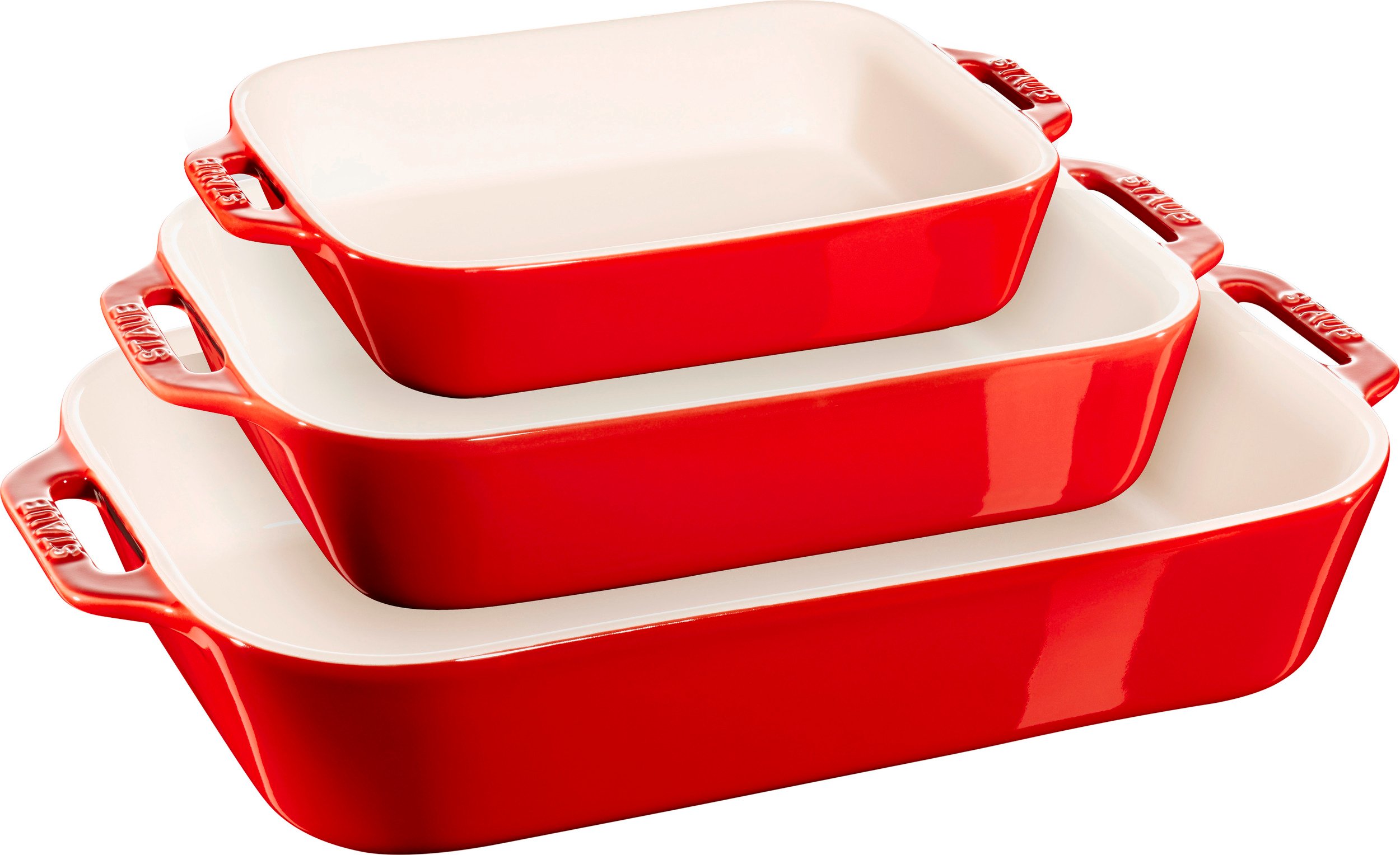 Formy do pieczenia Staub czerwone 3 szt.