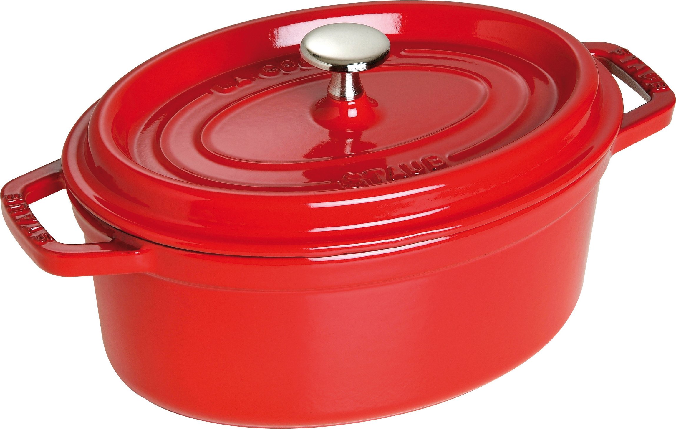 Garnek La Cocotte owalny 2,35 l czerwony żeliwny