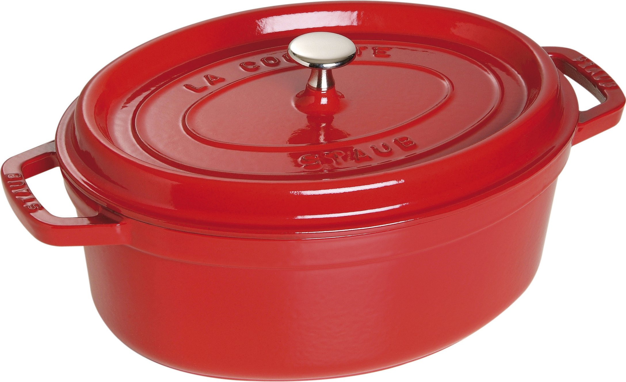 Garnek La Cocotte owalny 3,2 l czerwony żeliwny