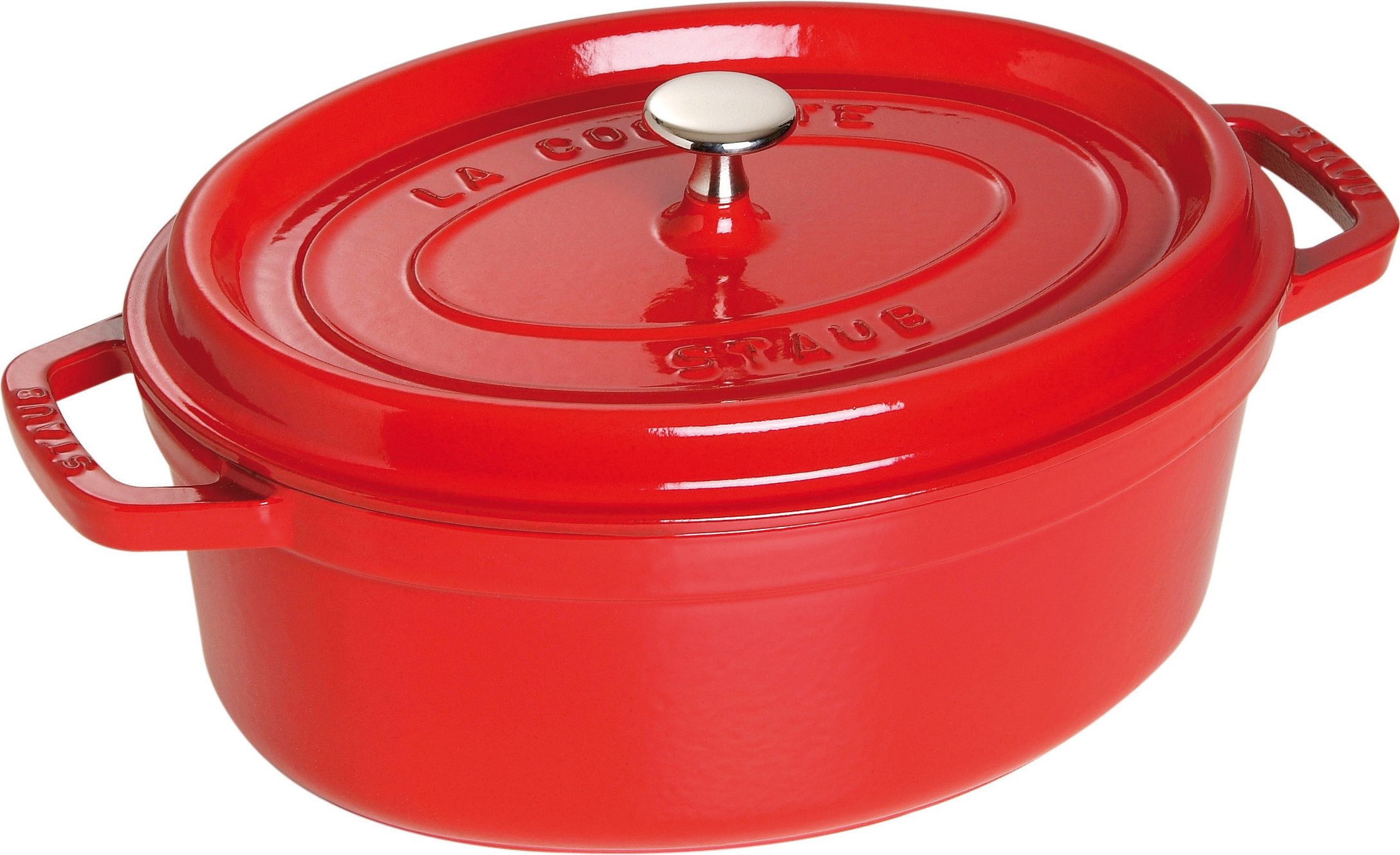 Garnek La Cocotte owalny 4,2 l czerwony żeliwny