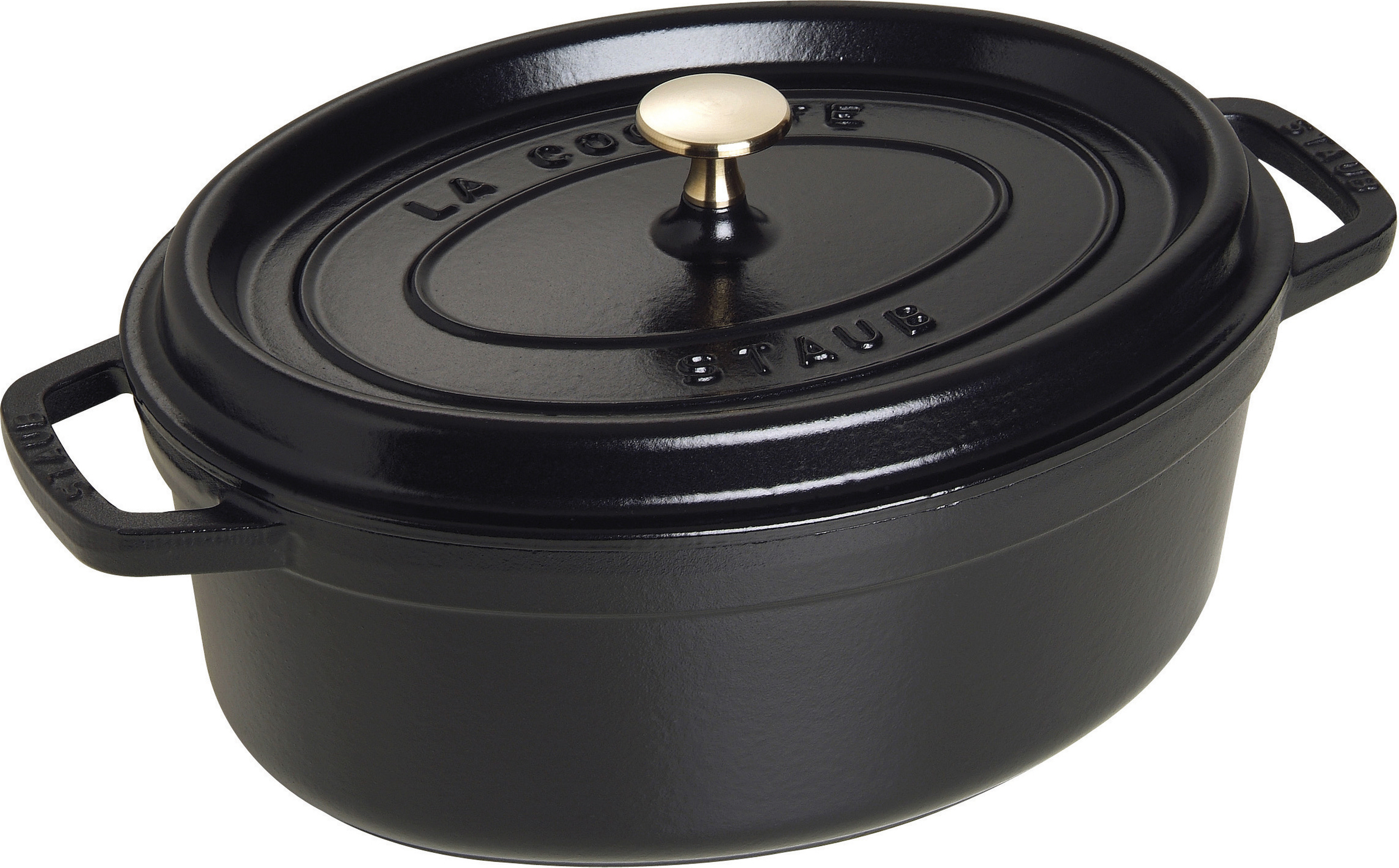 Garnek La Cocotte owalny 5,5 l czarny żeliwny