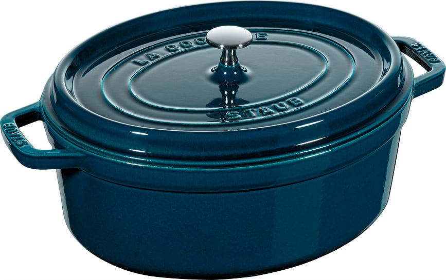 Garnek La Cocotte owalny 5,5 l morski żeliwny