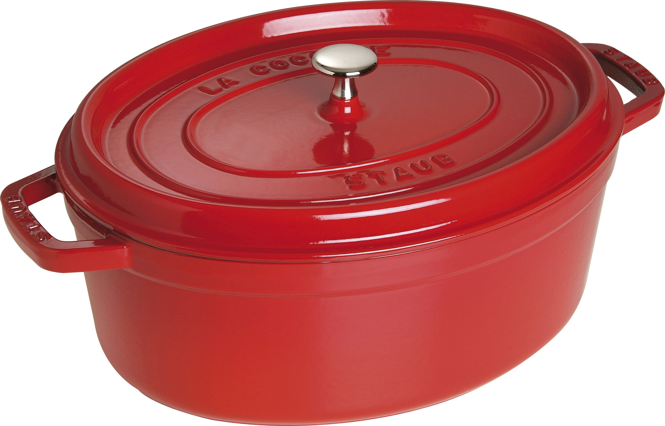 Garnek La Cocotte owalny 6,7 l czerwony żeliwny