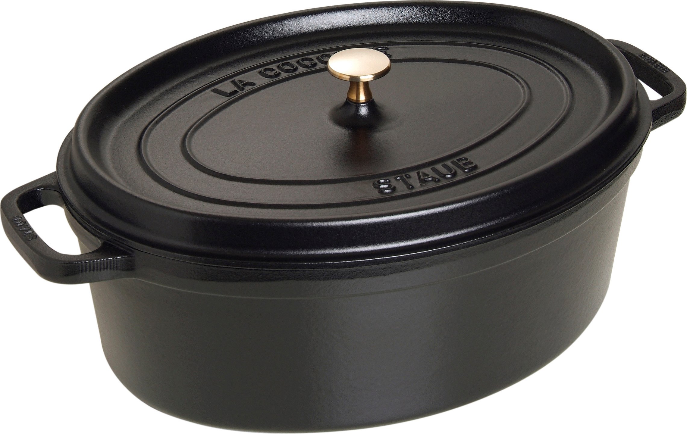 Garnek La Cocotte owalny 8 l czarny żeliwny