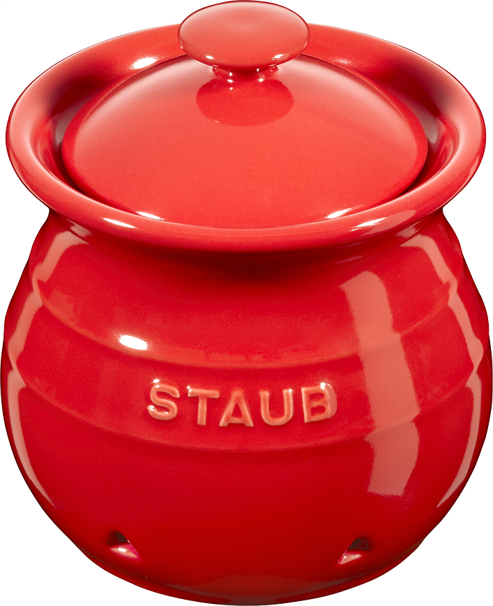 Ķiploku trauks Staub sarkans 500 ml