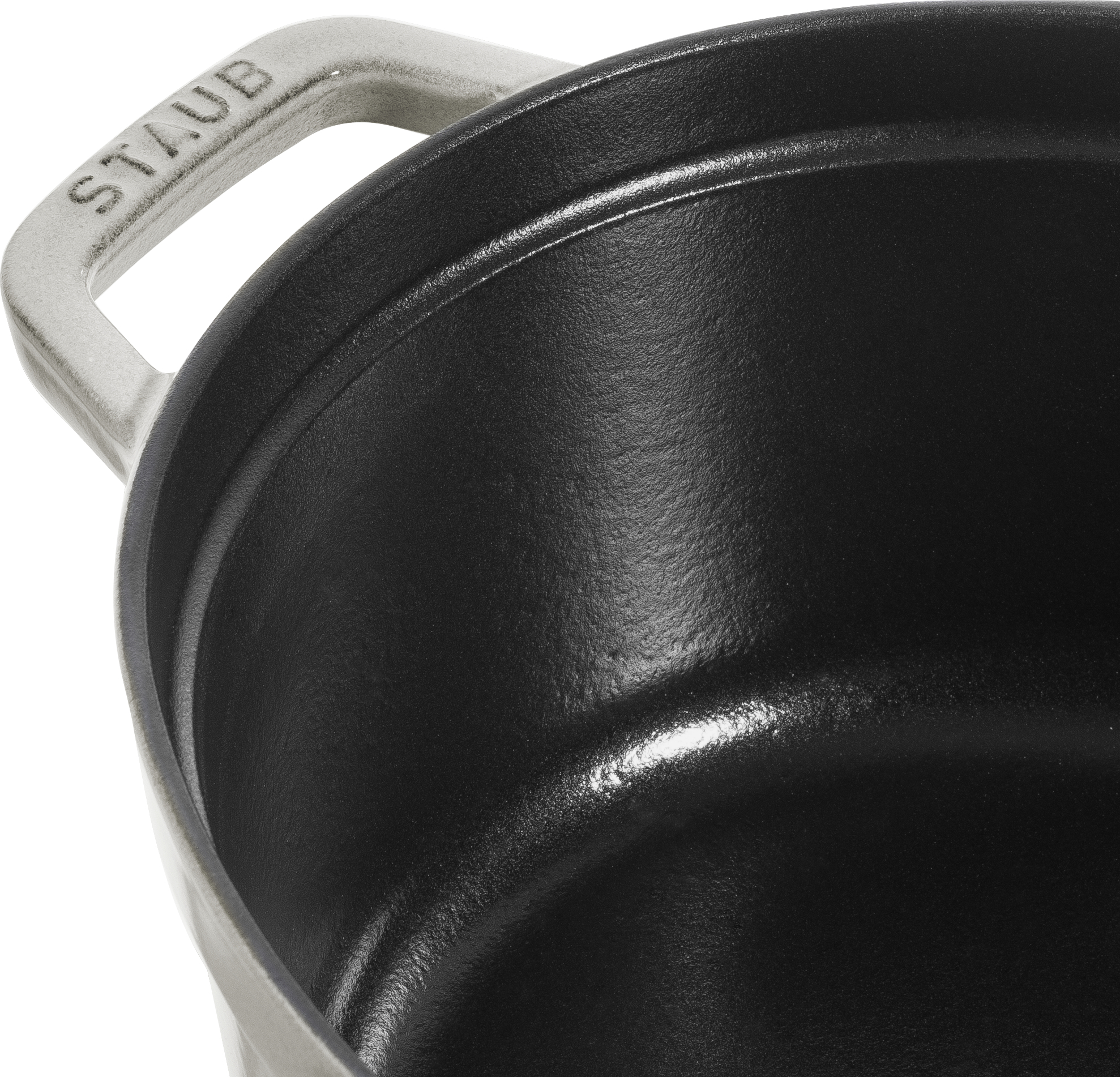 Cocotte oval cooking pot made of cast iron 15 cm /0,6 l, <<Black