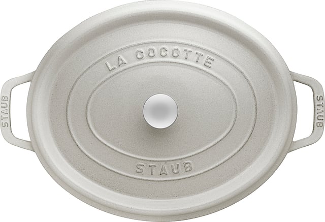 Staub Cast Iron 5.75qt Oval Cocotte, Dark Blue