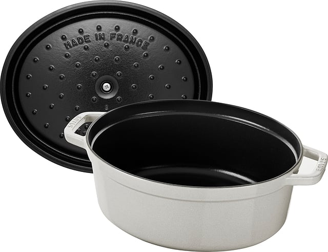 Staub Cast Iron 5.75qt Oval Cocotte, Dark Blue