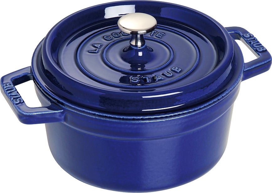 La Cocotte Faitout 2,6 L, en fonte, bleu