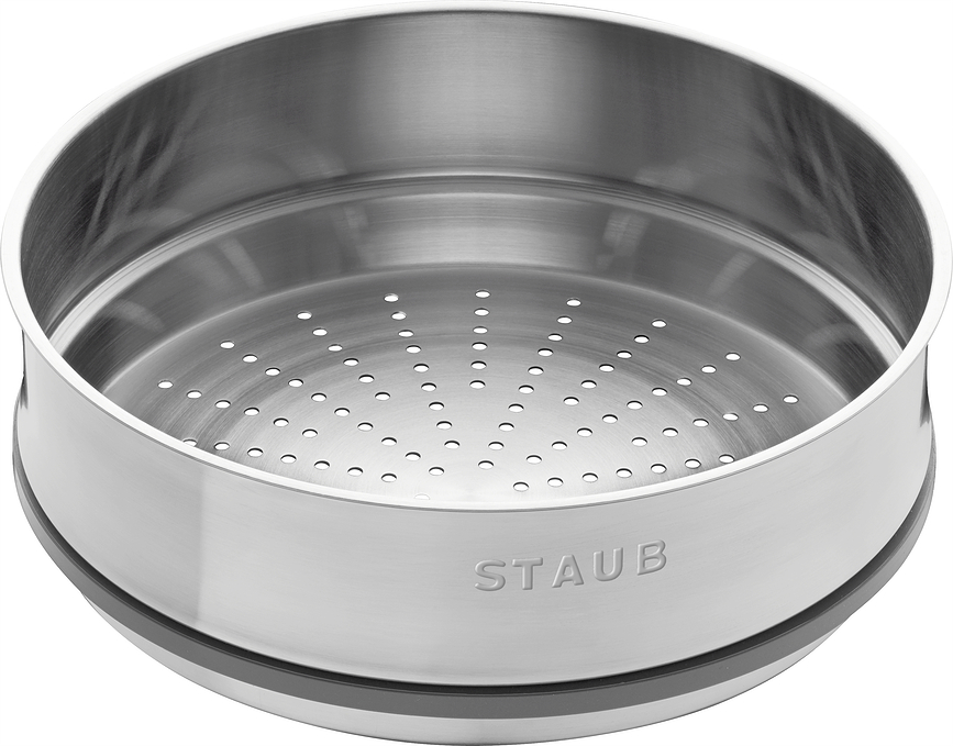 La Cocotte gryde 3,8 l, grafit, støbejern, med dampindsats