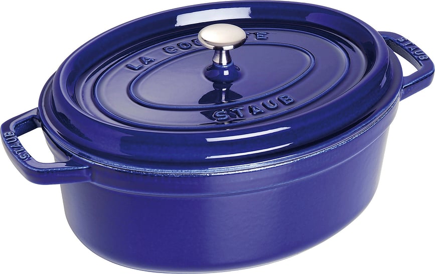 La Cocotte Gryta oval 4,2 l, blå, gjutjärn