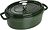La Cocotte Gryta oval 4,2 l, grön, gjutjärn