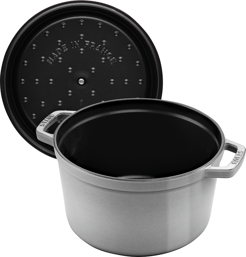 La Cocotte høj gryde 4,8 l, grafit, støbejern