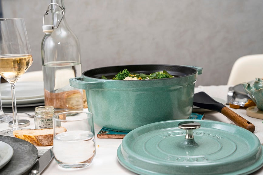 La Cocotte Lonac 6,7 l menta lijevano željezo