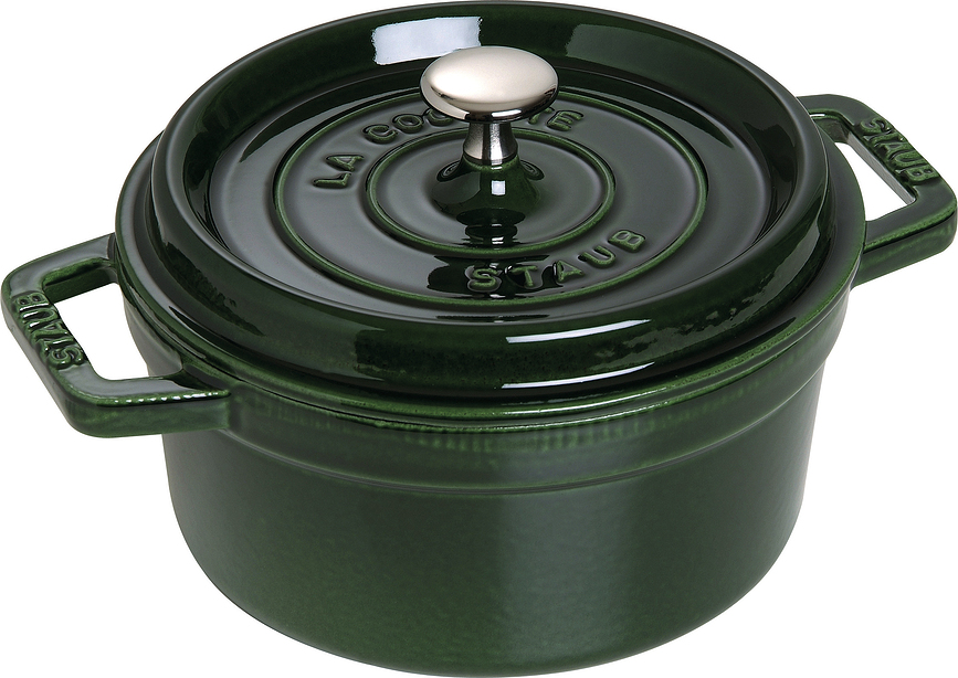 La Cocotte Topf 1,7 l grün aus Gusseisen gefertigt
