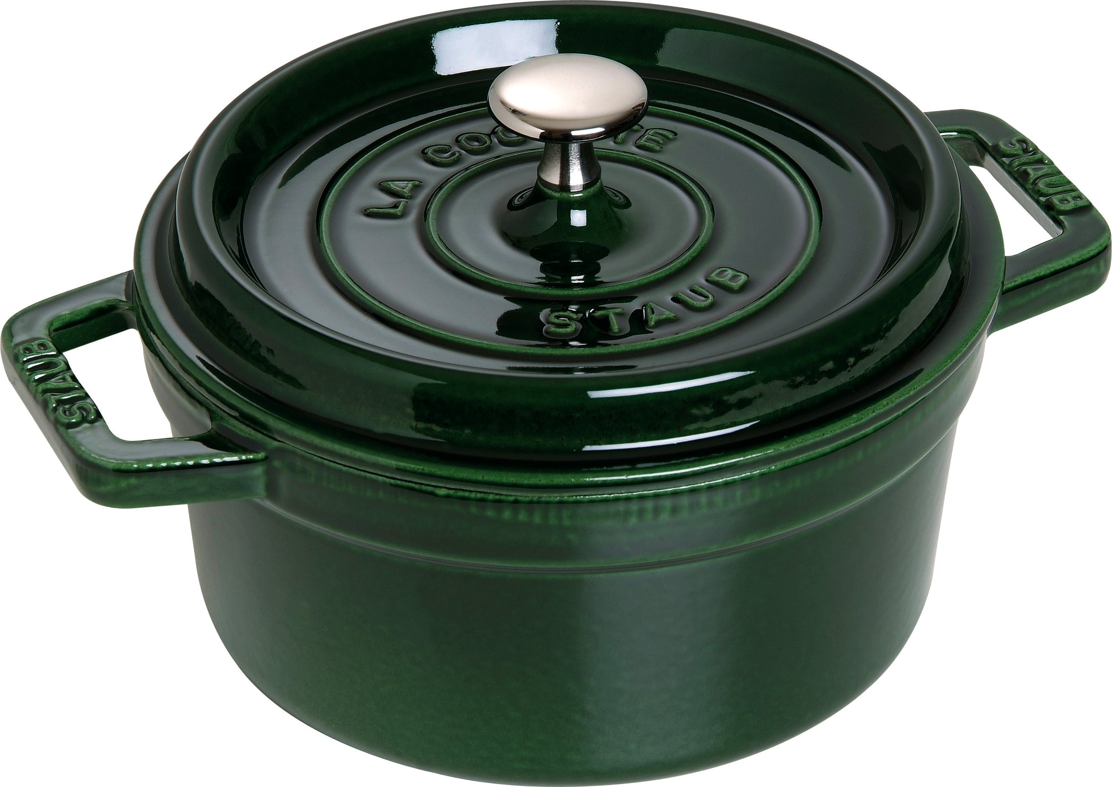La Cocotte Topf 2,6 l grün aus Gusseisen gefertigt