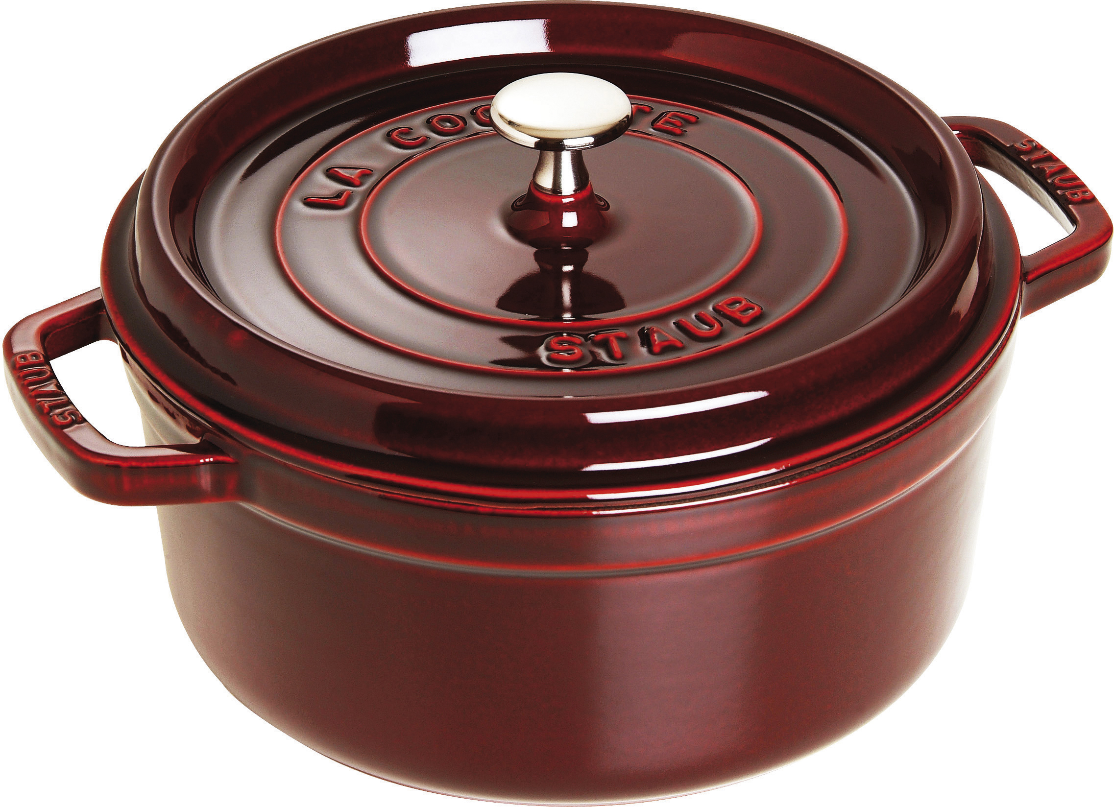La Cocotte Topf 3,8 l Grenadine aus Gusseisen gefertigt