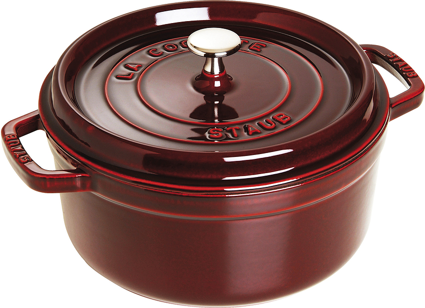La Cocotte Topf 3,8 l Grenadine aus Gusseisen gefertigt
