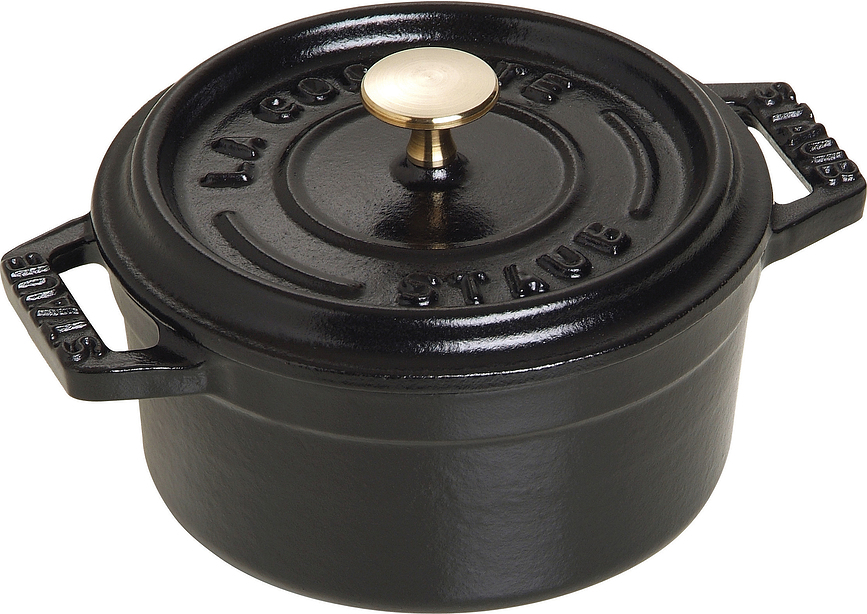 Mini Cocotte Cooking pot 250 ml black cast iron