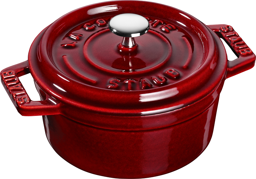 Mini Cocotte Cooking pot 250 ml grenadine cast iron