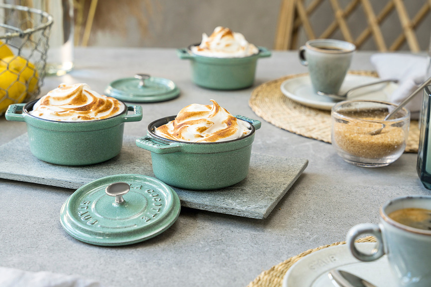 Mini Cocotte Posoda, 250 ml, mentolova, litoželezna