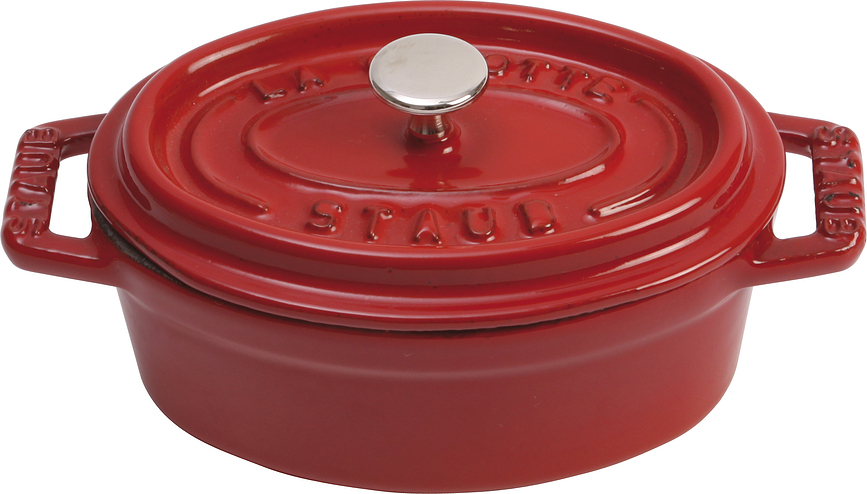 Mini Cocotte Ovale, 250 ml, rouge