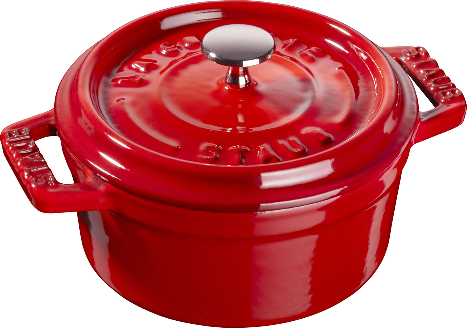 Mini Cocotte Topf 250 ml rot aus Gusseisen gefertigt