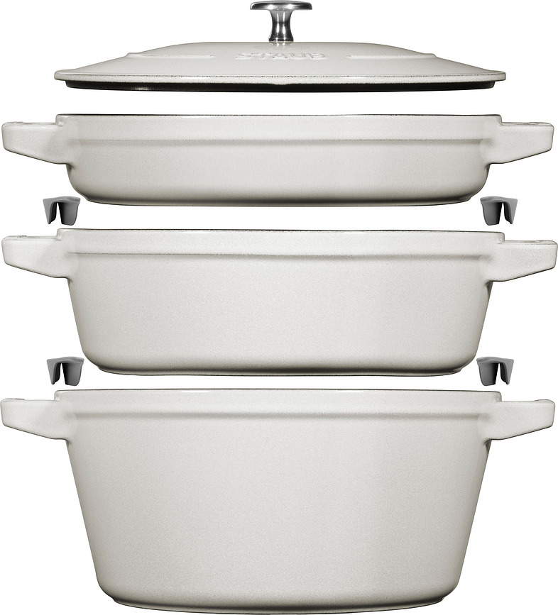 Набір каструль Staub 24 см, з пательнею та кришкою, 4 ел.