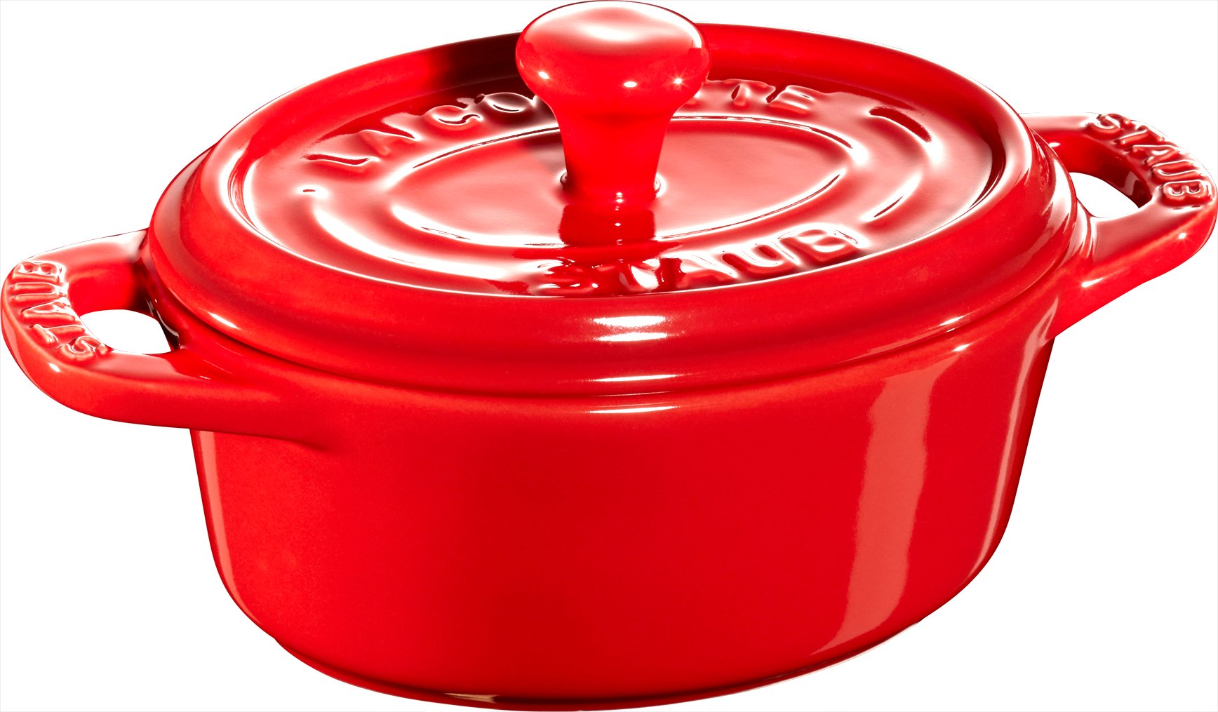 Naczynie do zapiekania i serwowania Mini Cocotte owalne 200 ml czerwone