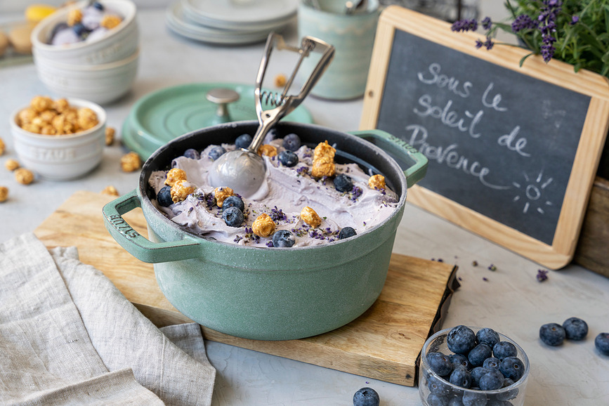 Cocotte de hierro fundido La Cocotte, 6,7 L, verde menta