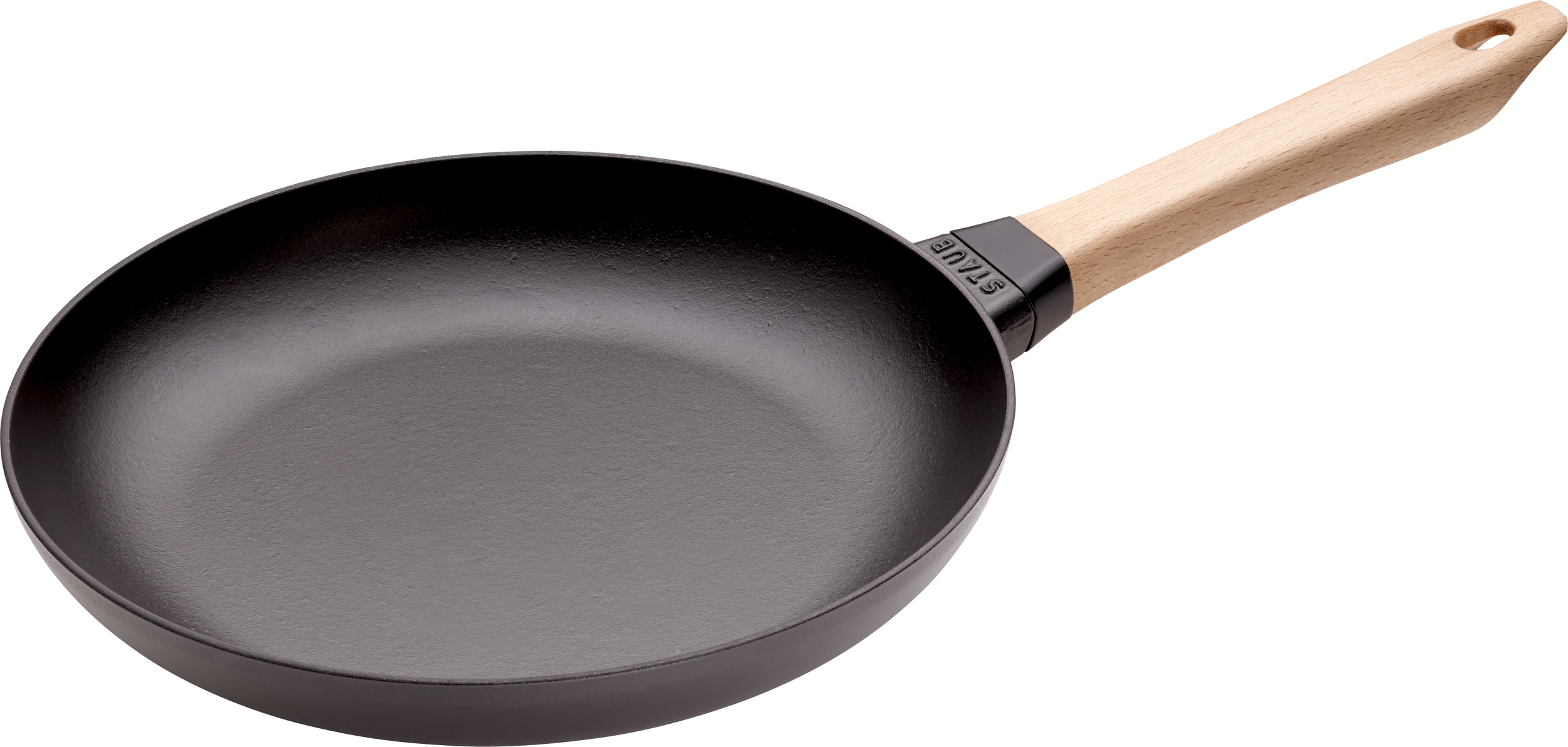 Patelnia Staub 28 cm z drewnianym uchwytem
