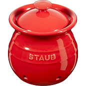 Pojemnik na czosnek Staub 500 ml czerwony