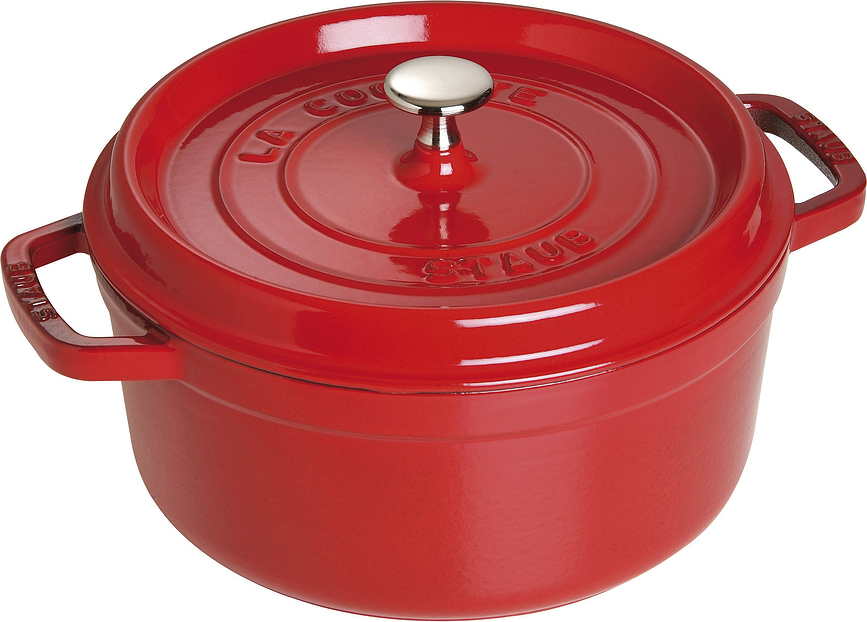 Puodas La Cocotte iš ketaus raudonos spalvos 3,8 l