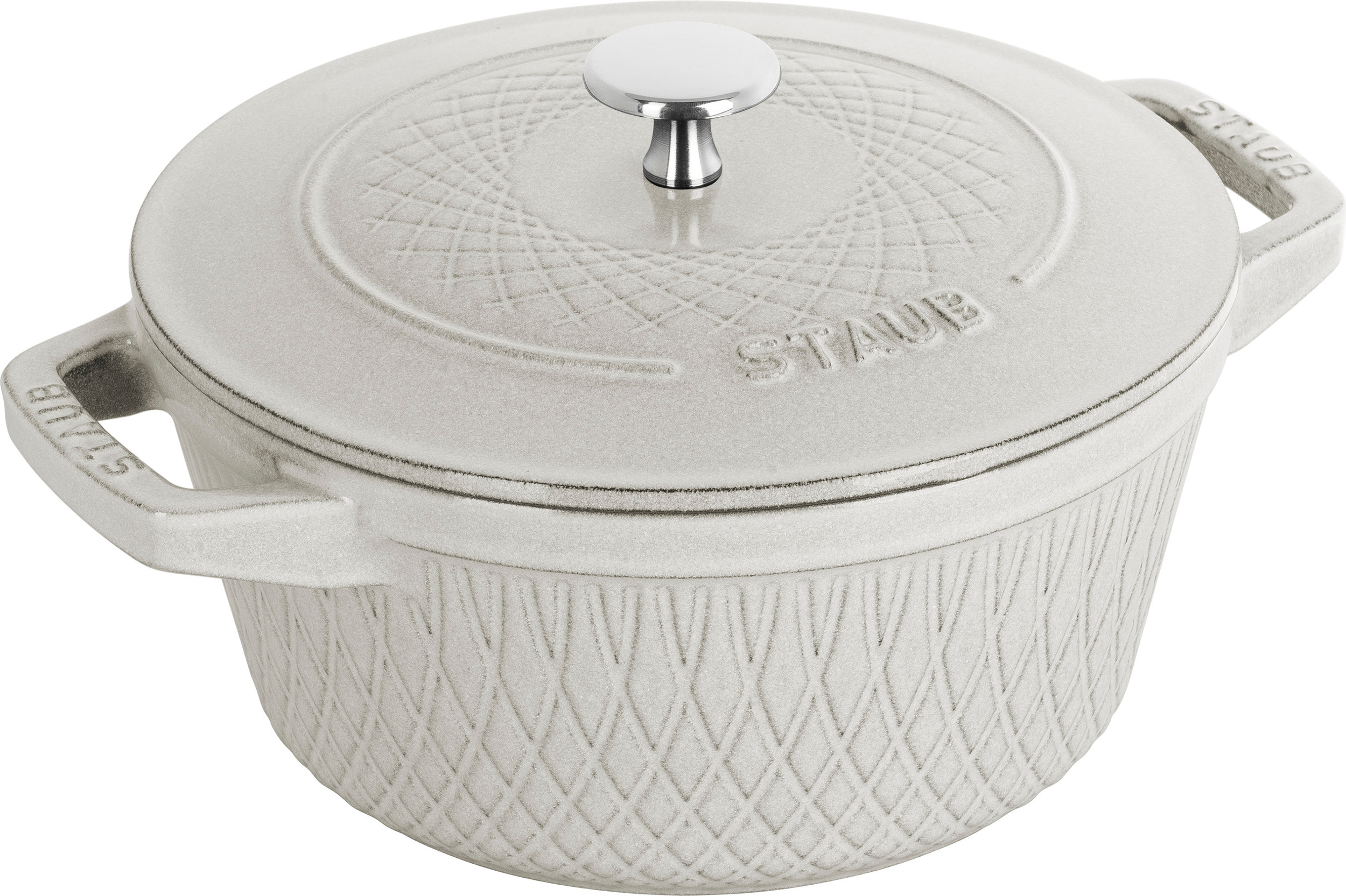 Special Cocotte Topf 2,3 l weißer Trüffel aus Gusseisen gefertigt