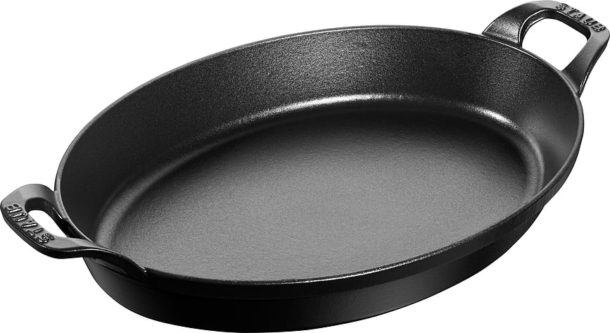 Staub Back- und Servierplatte 2,2 l oval