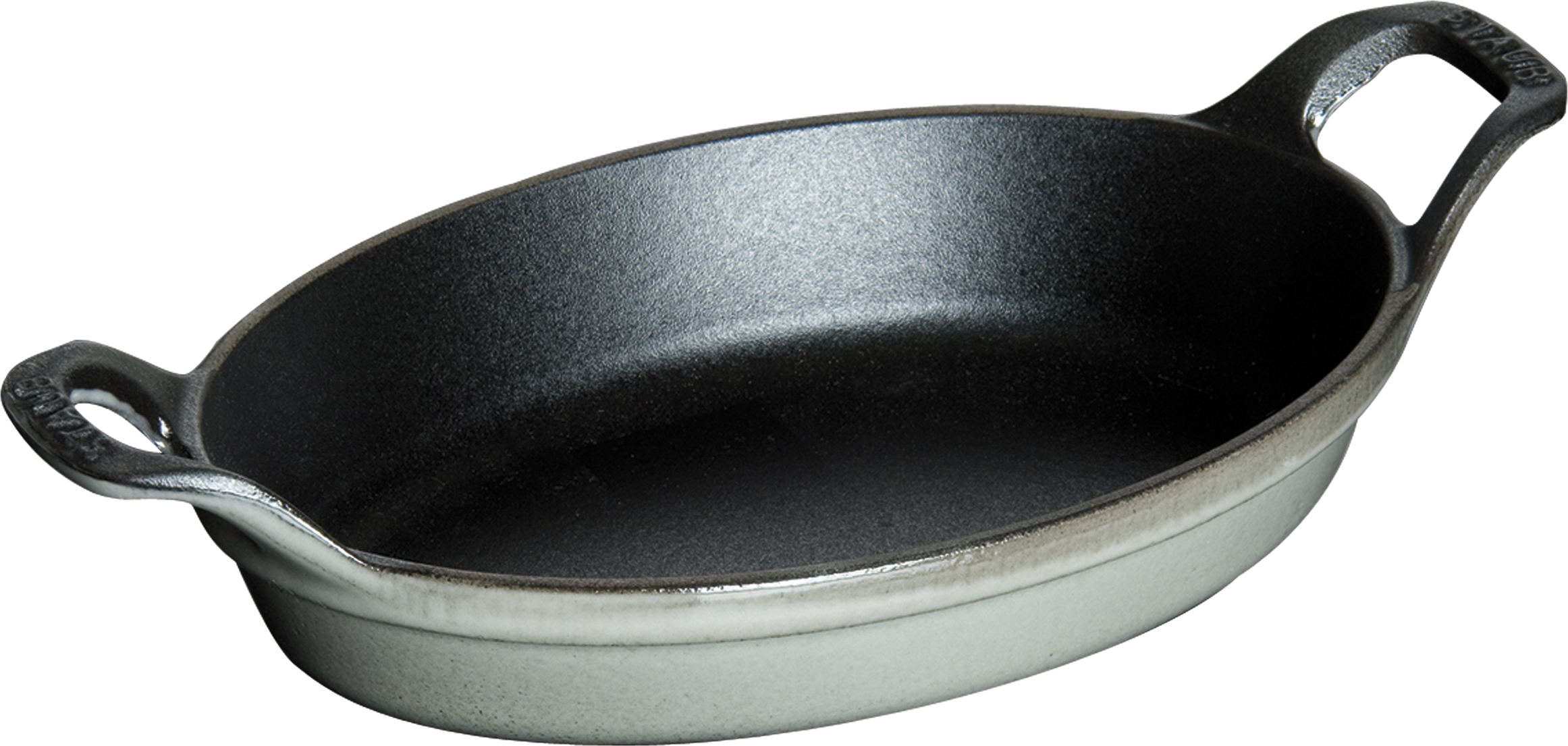 Staub Back- und Servierplatte 250 ml oval Graphit