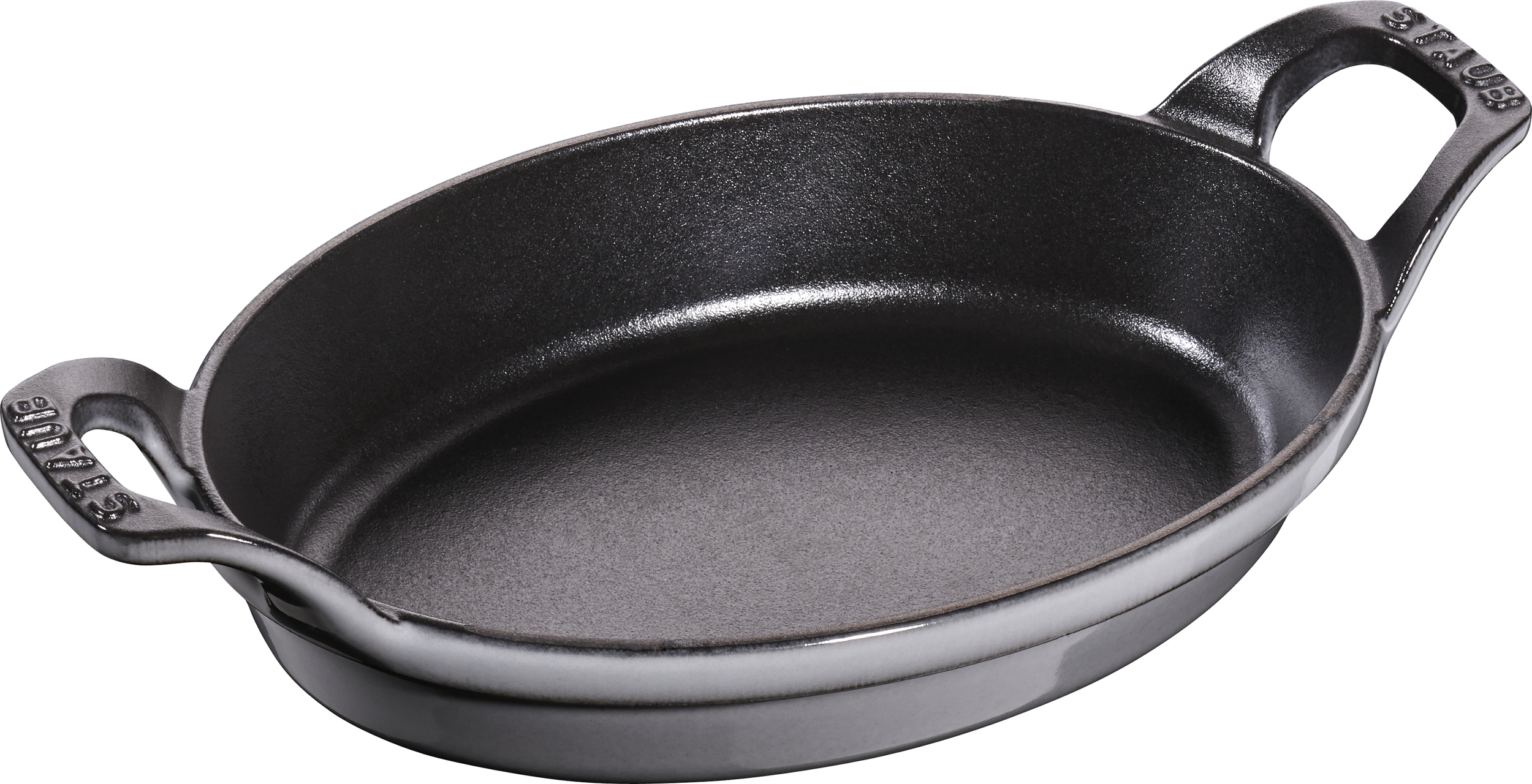 Staub Back- und Servierplatte 700 ml oval Graphit