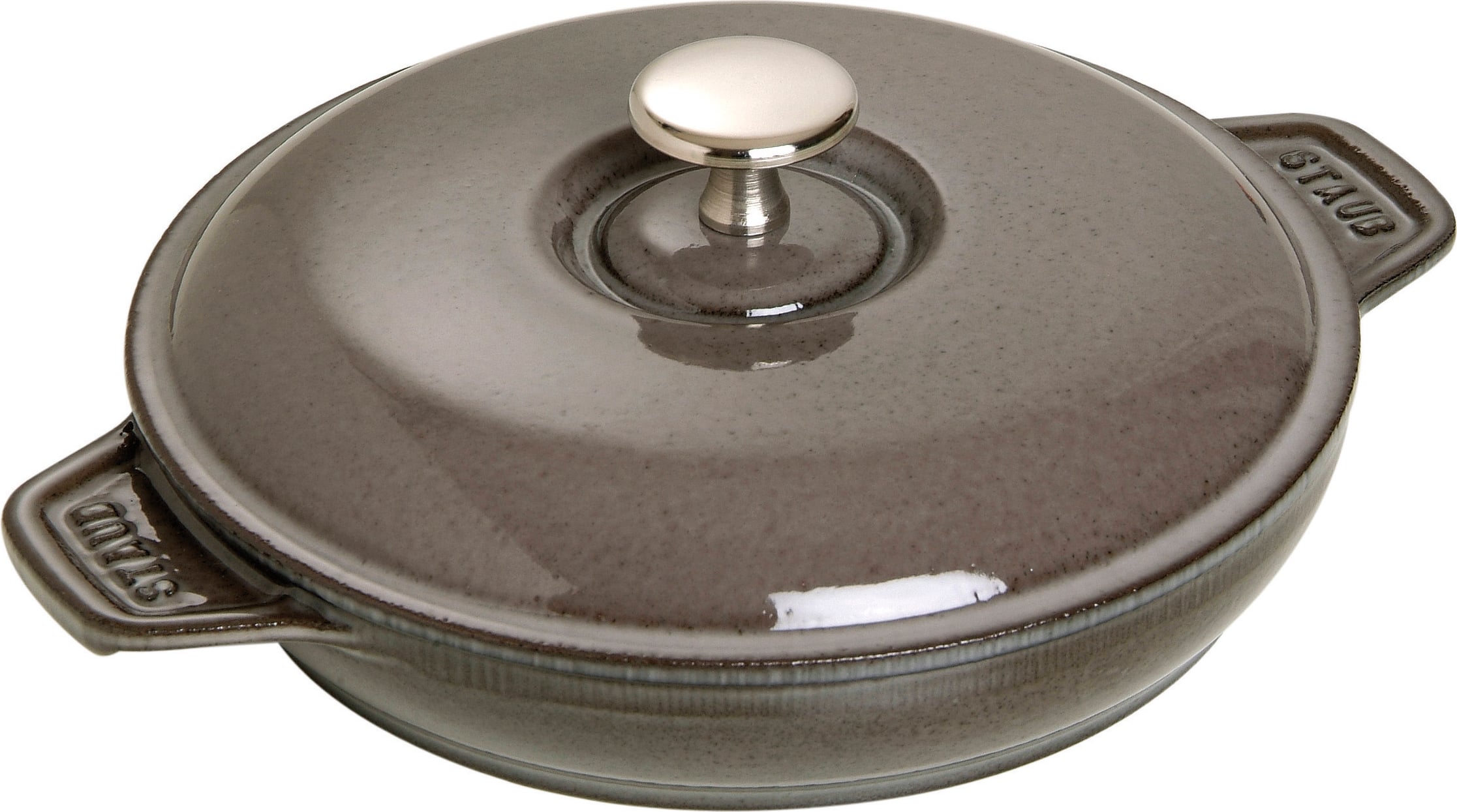 Staub Back- und Servierplatte 750 ml Graphit mit Deckel