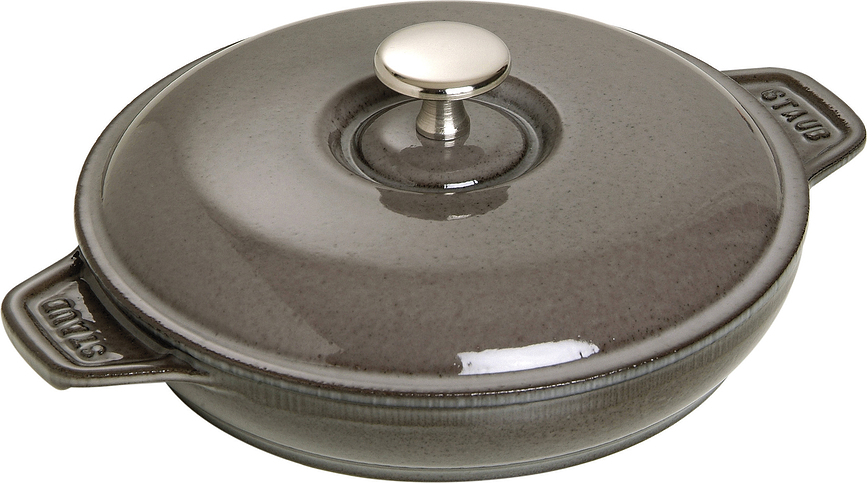 Staub Back- und Servierplatte 750 ml Graphit mit Deckel