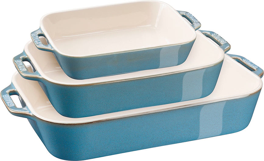 Staub Bakformar, turkos, 3 st