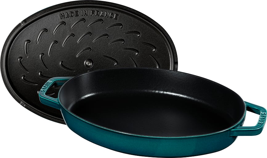 Staub Cocotte Ovale pour poisson, 2,8 L, bleue marine