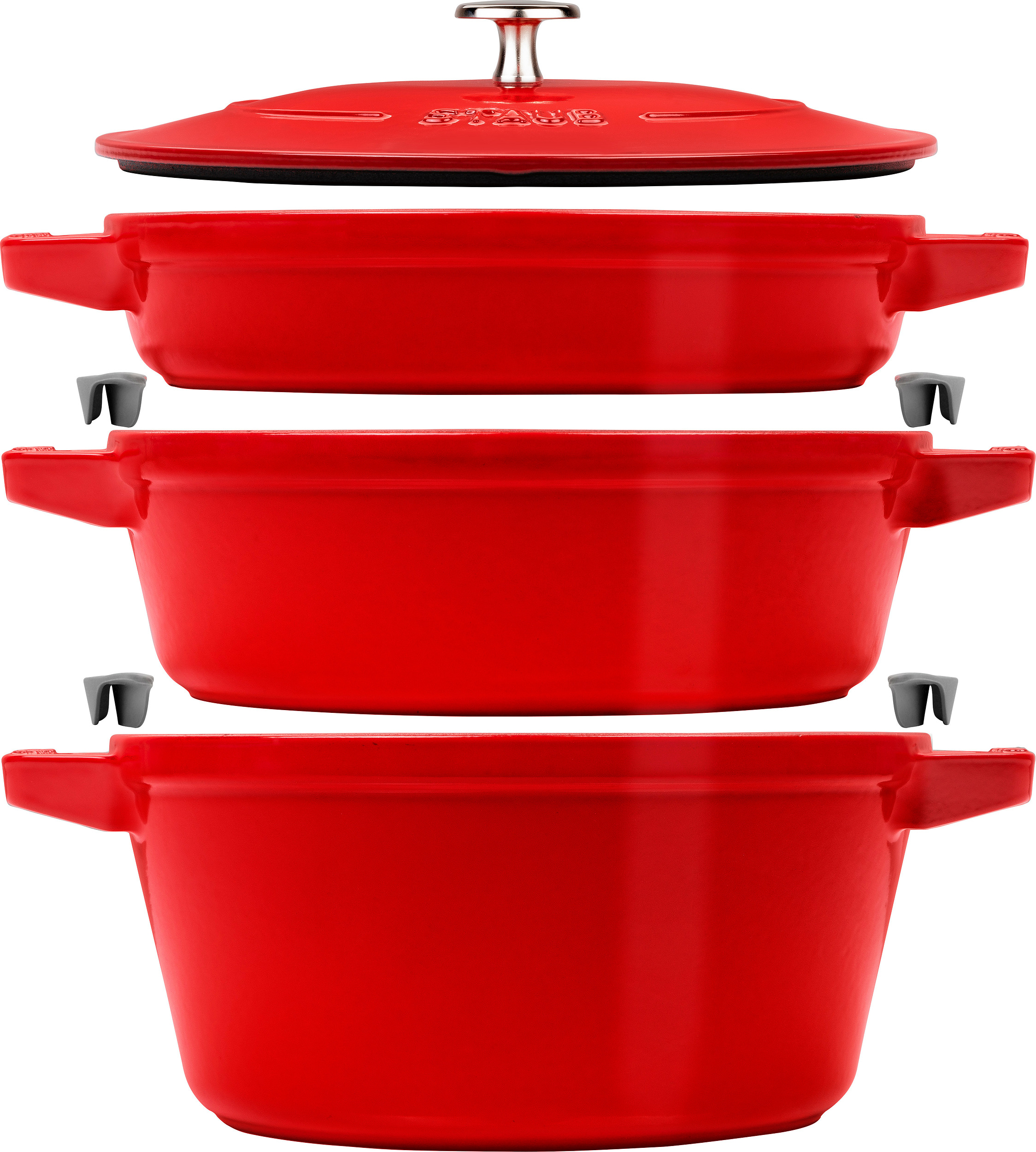 Staub Cooking pot set 24 cm with pan and lid 4 el. - 40508-386-0