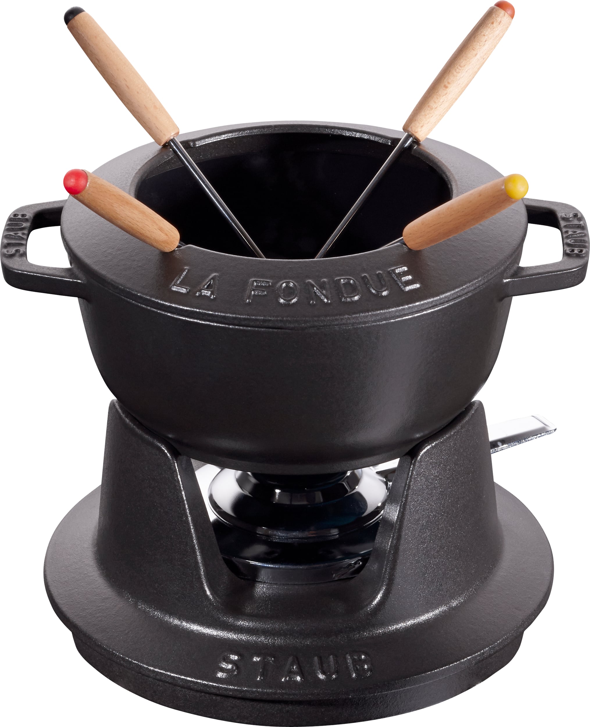 Staub Fondue-Set 16 cm schwarz 8 El.