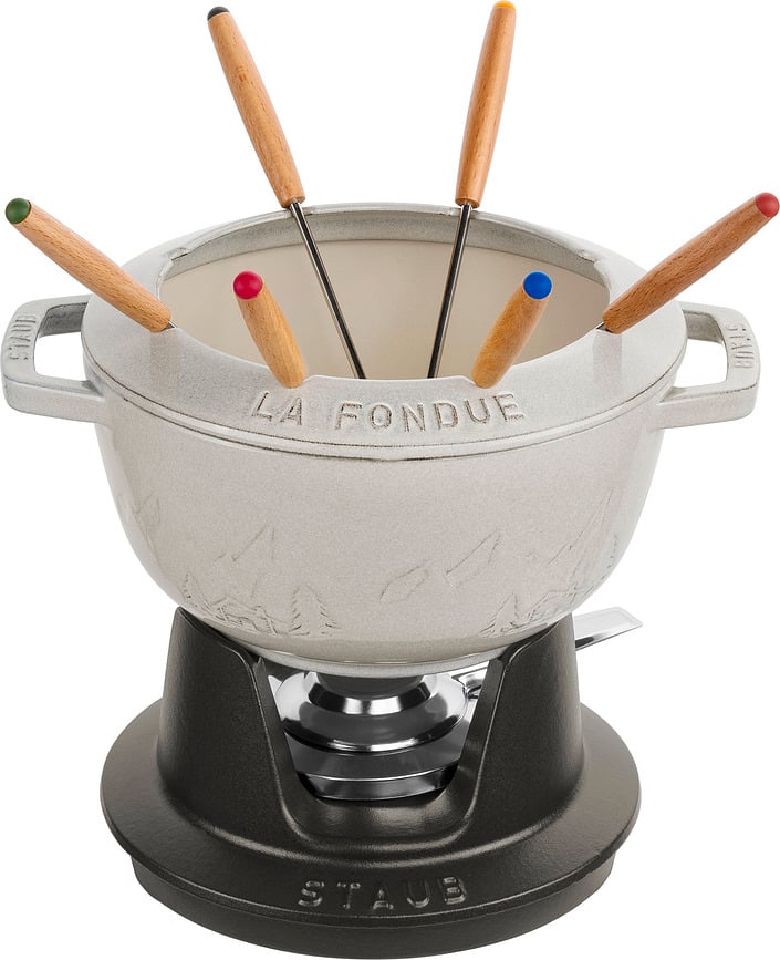 Staub Fondue-Set 20 cm 10 El.