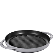 Staub Grill pan 26 cm graphite two-handled