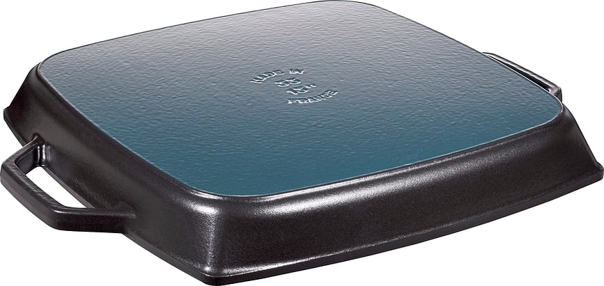 Staub Tava za Grill četvrtasta 33 cm crna lijevano željezo s dvije ručke