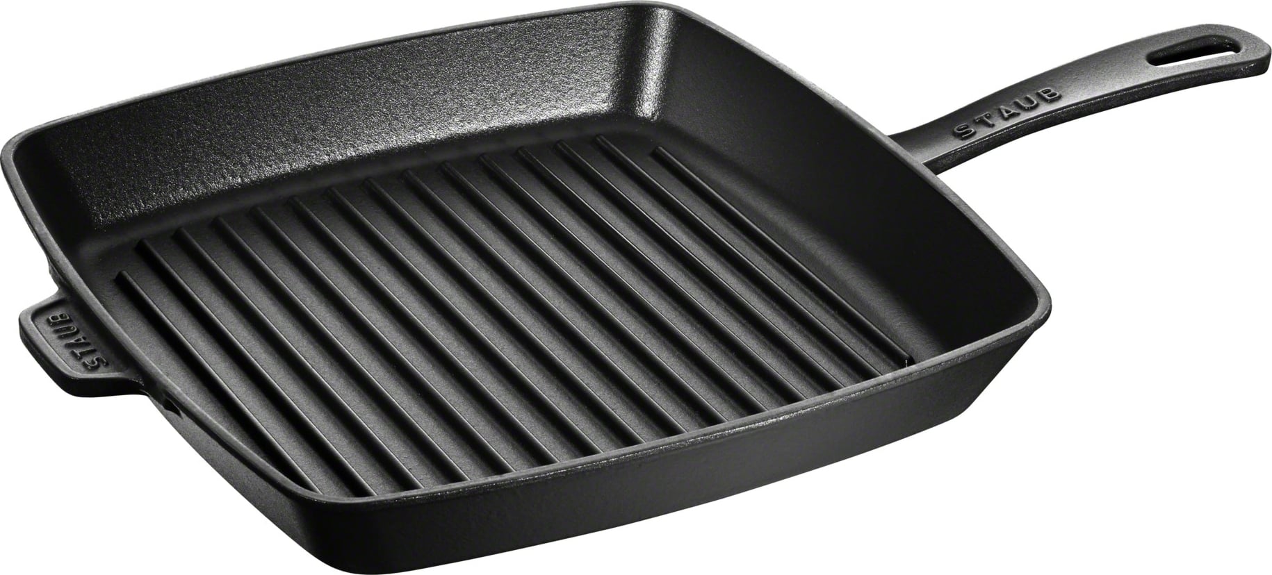 Staub Grillpfanne 30 cm quadratisch schwarz aus Gusseisen