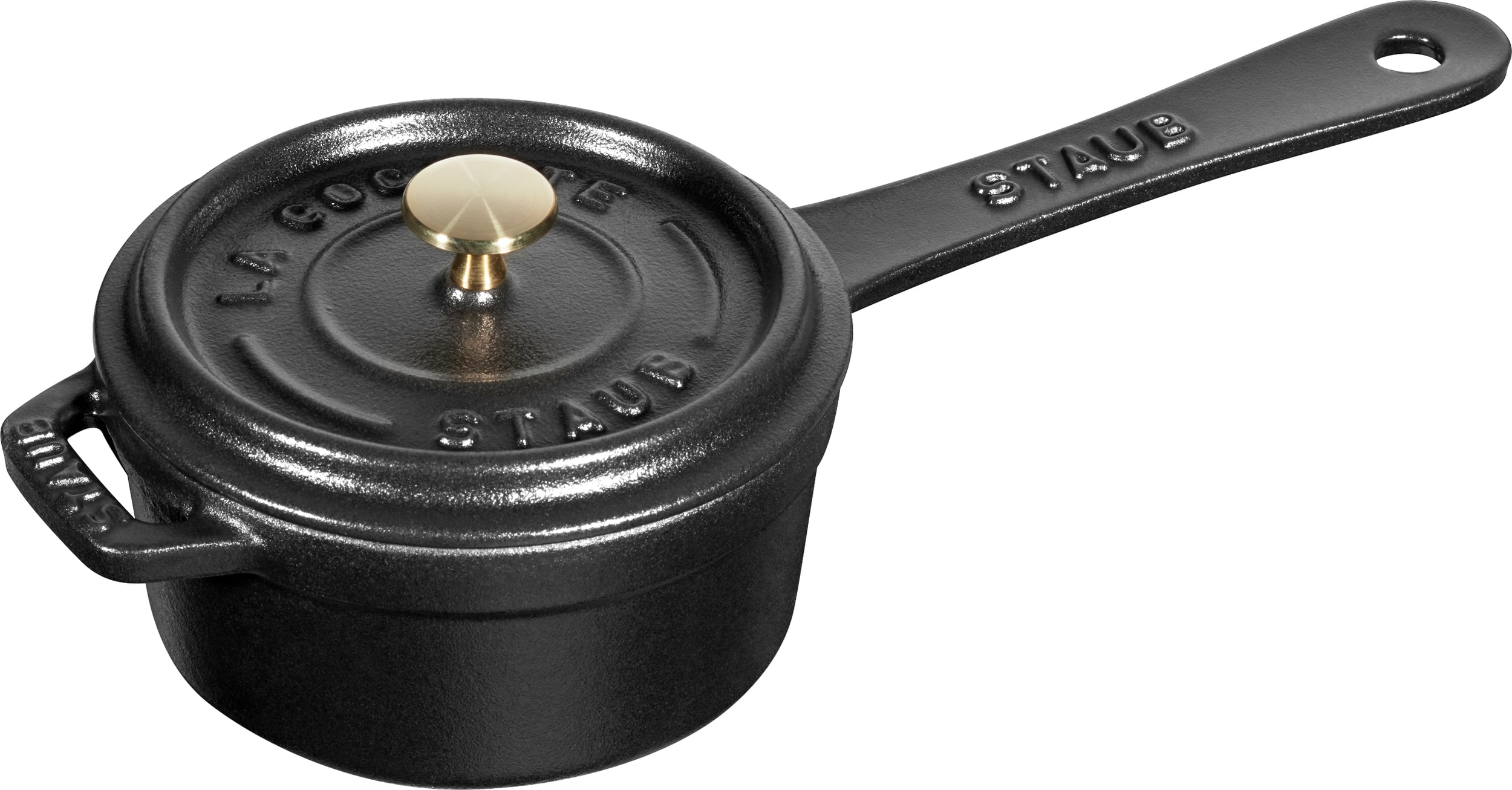 Staub Kasserolle 250 ml schwarz mit Deckel