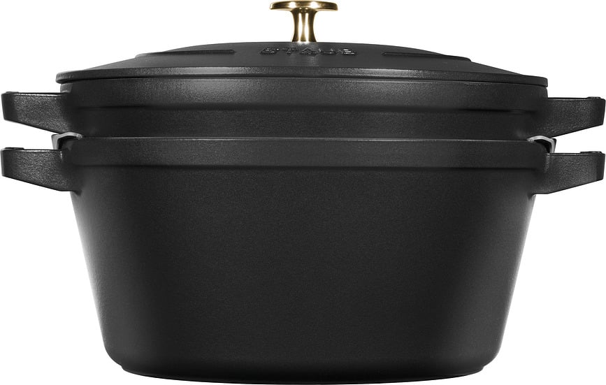 Staub Lonac s tavom i poklopcem 24 cm crveni Set od 3 dijela