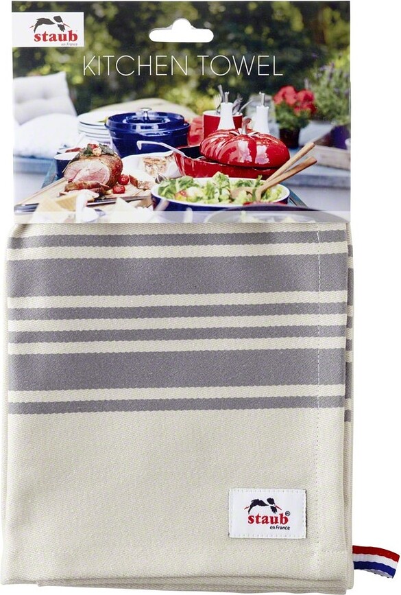 Staub Πετσέτα Κουζίνας, 50 x 70 εκ., μπεζ-κόκκινη